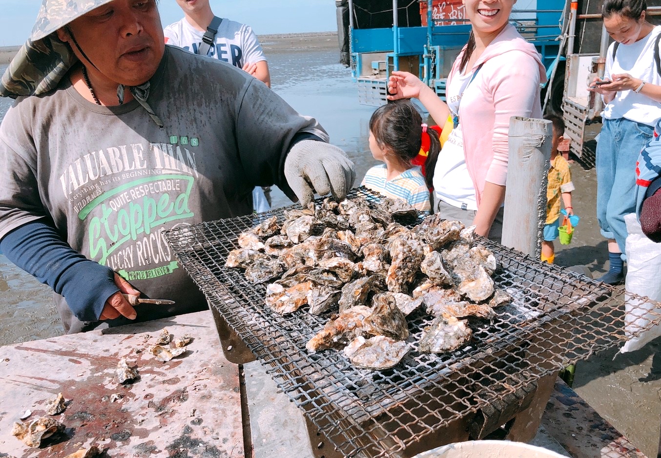 彰化景點,親子遊,阿進帶你採蚵趣