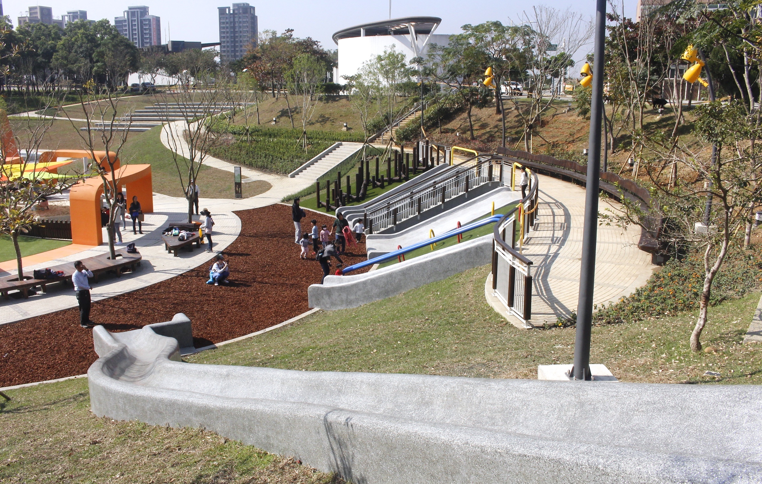 溜滑梯,風禾公園