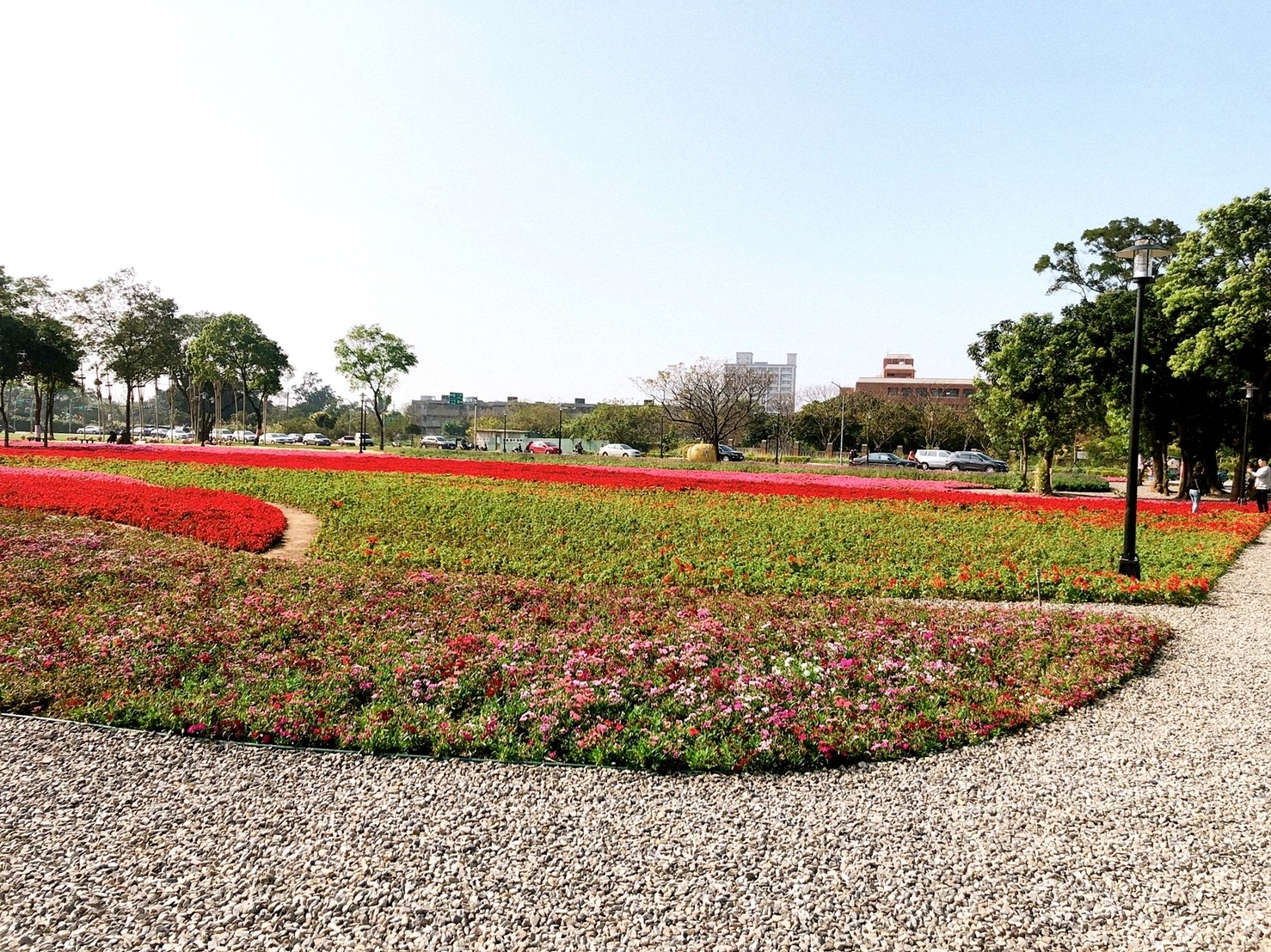 【桃園 客家園區共融式遊戲場】藏匿於浪漫花海。以鞦韆為主題的客家公園