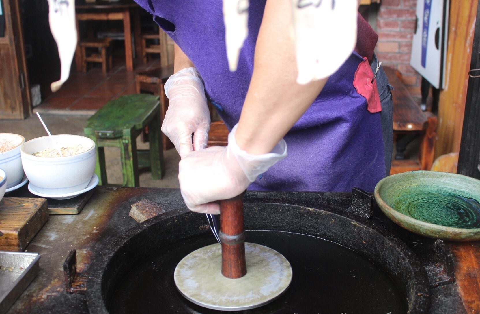 客家麻糬,川普餅,新竹美食,湖口老街,老街,老街美食,腳踏車芋泥,麻糬