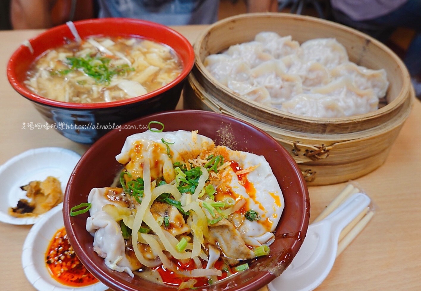 臺北美食,福大山東蒸餃大王,紅油抄手,蒸餃