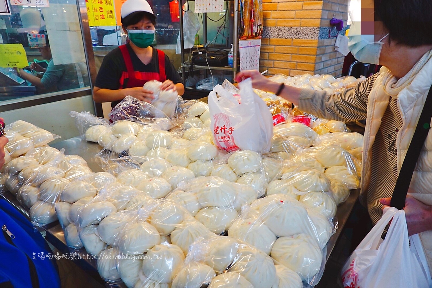 千層饅頭,臺北美食,永樂市場,老竹子三發包子,迪化街伴手禮