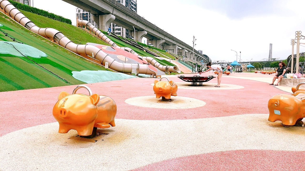 臺北好玩,大都會公園熊猴森樂園,新北公園,水樂園