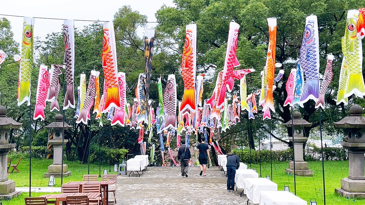 免費景點,桃園忠烈祠暨神社,鯉魚流光祭