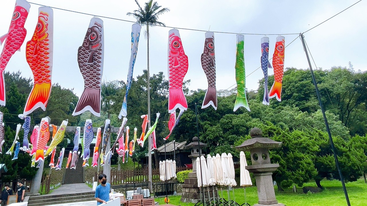 免費景點,桃園忠烈祠暨神社,鯉魚流光祭