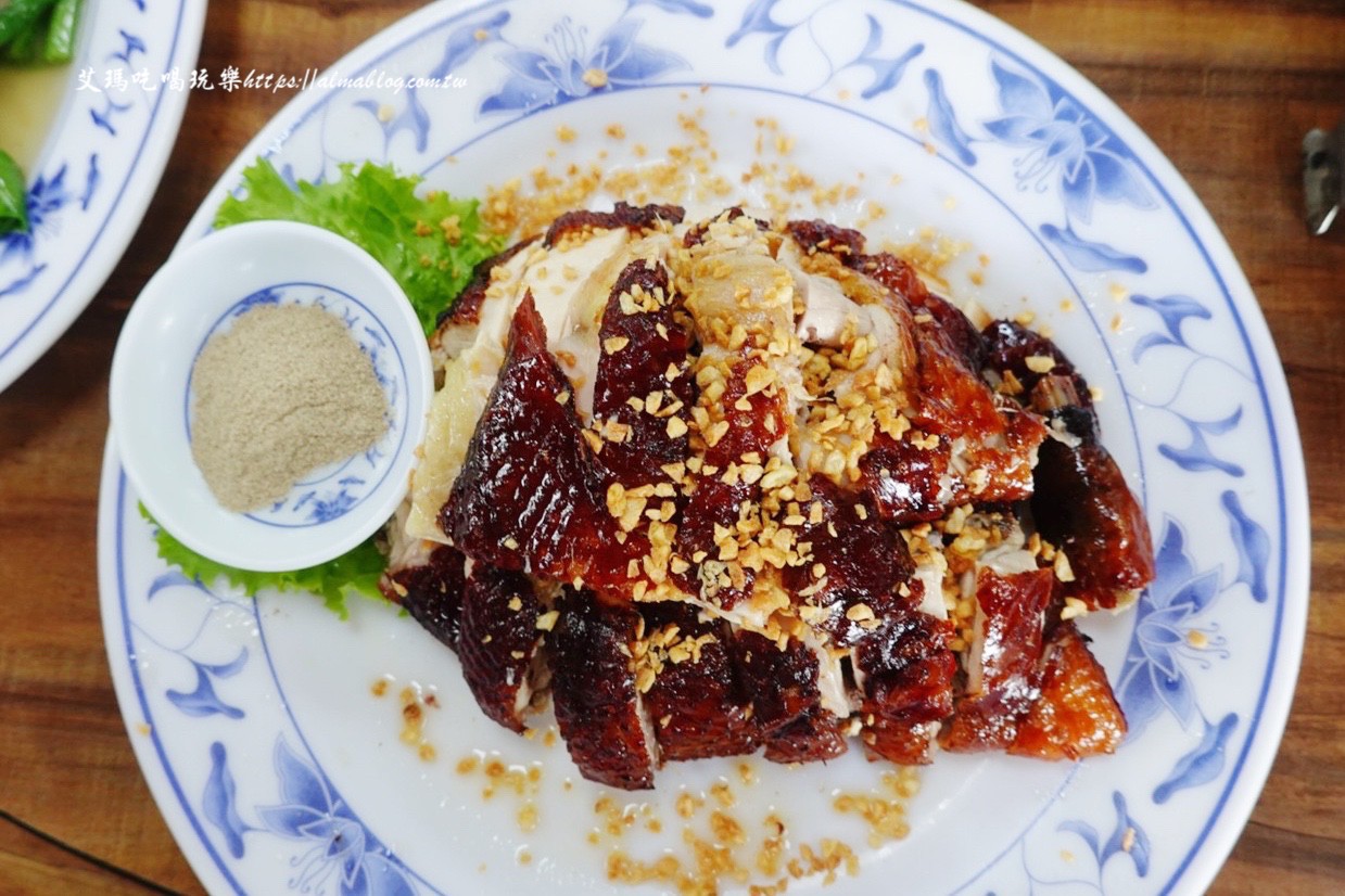 三峽美食,土雞,土雞城,好滋味土雞莊,新北美食,沙拉冷筍,炒山蘇,脆皮雞,金沙中卷