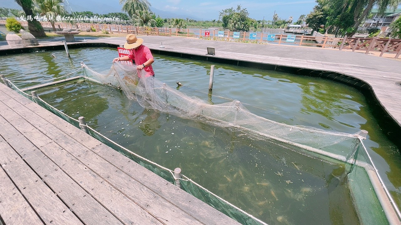 宜蘭景點(diǎn),輕親魚(yú)朵生態(tài)園區(qū),釣蝦,釣魚(yú),鹽焗臺(tái)灣鯛