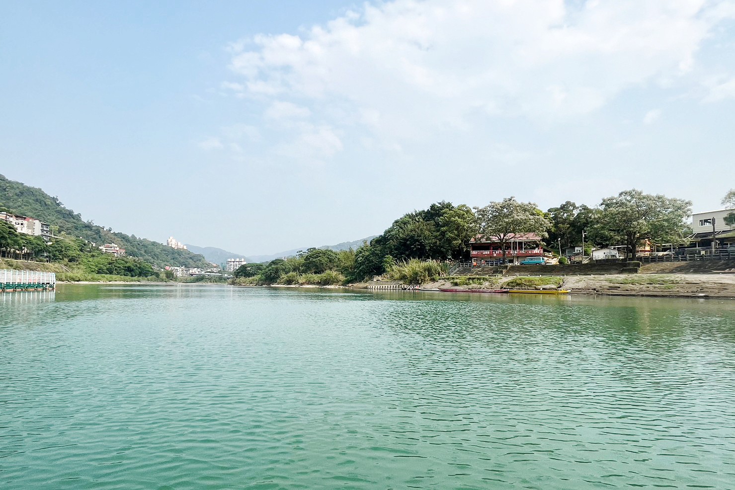 新店百年渡船,新店擺渡,劃船,坐船,灣潭遊戲區(qū)公園,新北景點(diǎn),親子景點(diǎn),碧潭好玩,新店碧潭