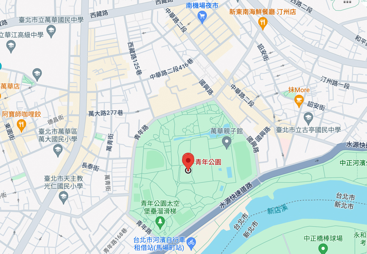 新北景點,免費景點,公園,新北公園,青年公園,親子景點,萬華景點,萬華公園,青年公園游泳池,萬華親子館,棒球場,高爾夫球場